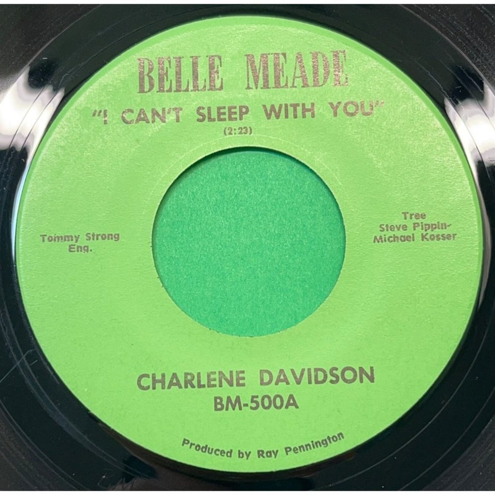 Charlene Davidson I Can't Sleep With You / Do It My Way 45 Country Belle Meade